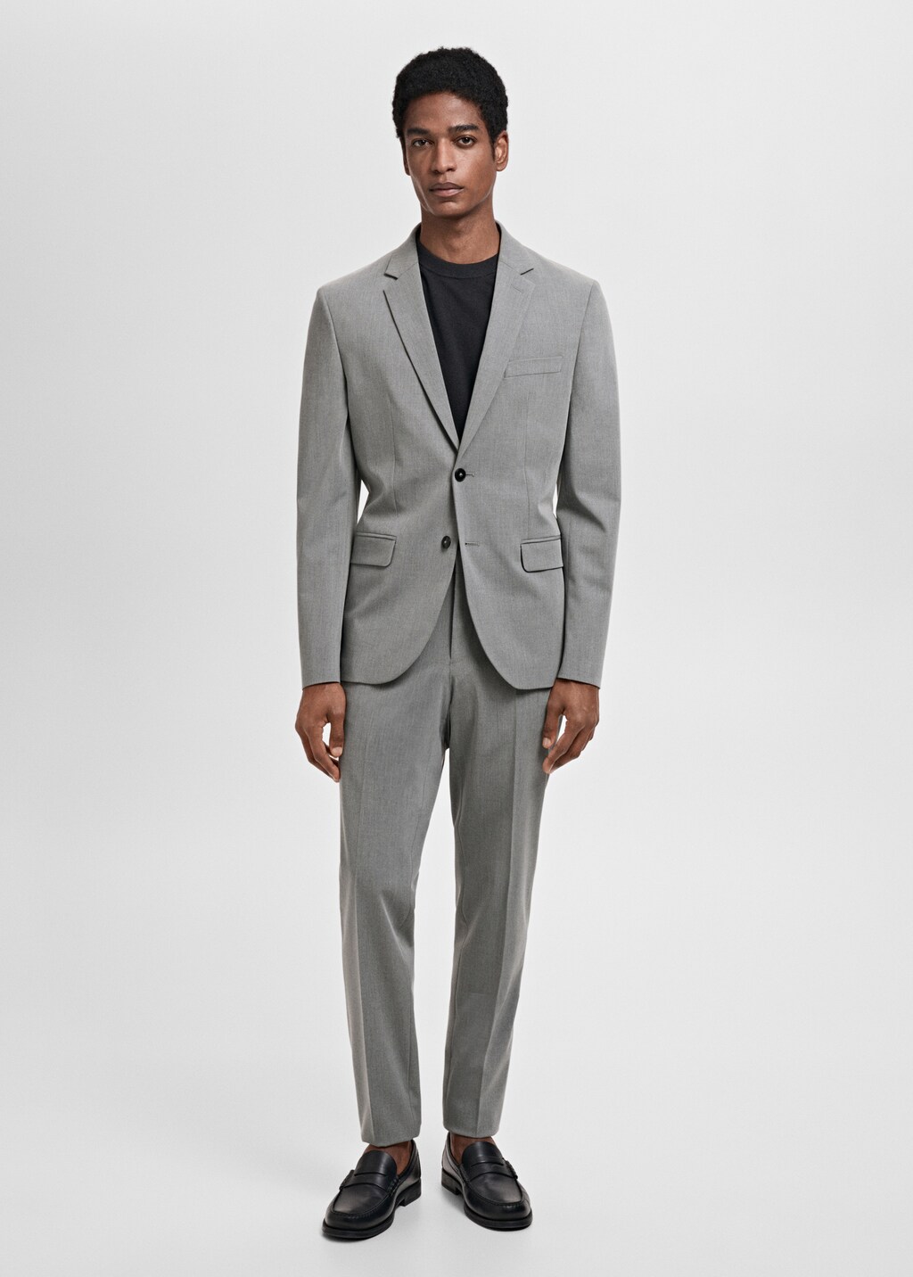 Super slim-fit suit jacket in stretch fabric - Ochre