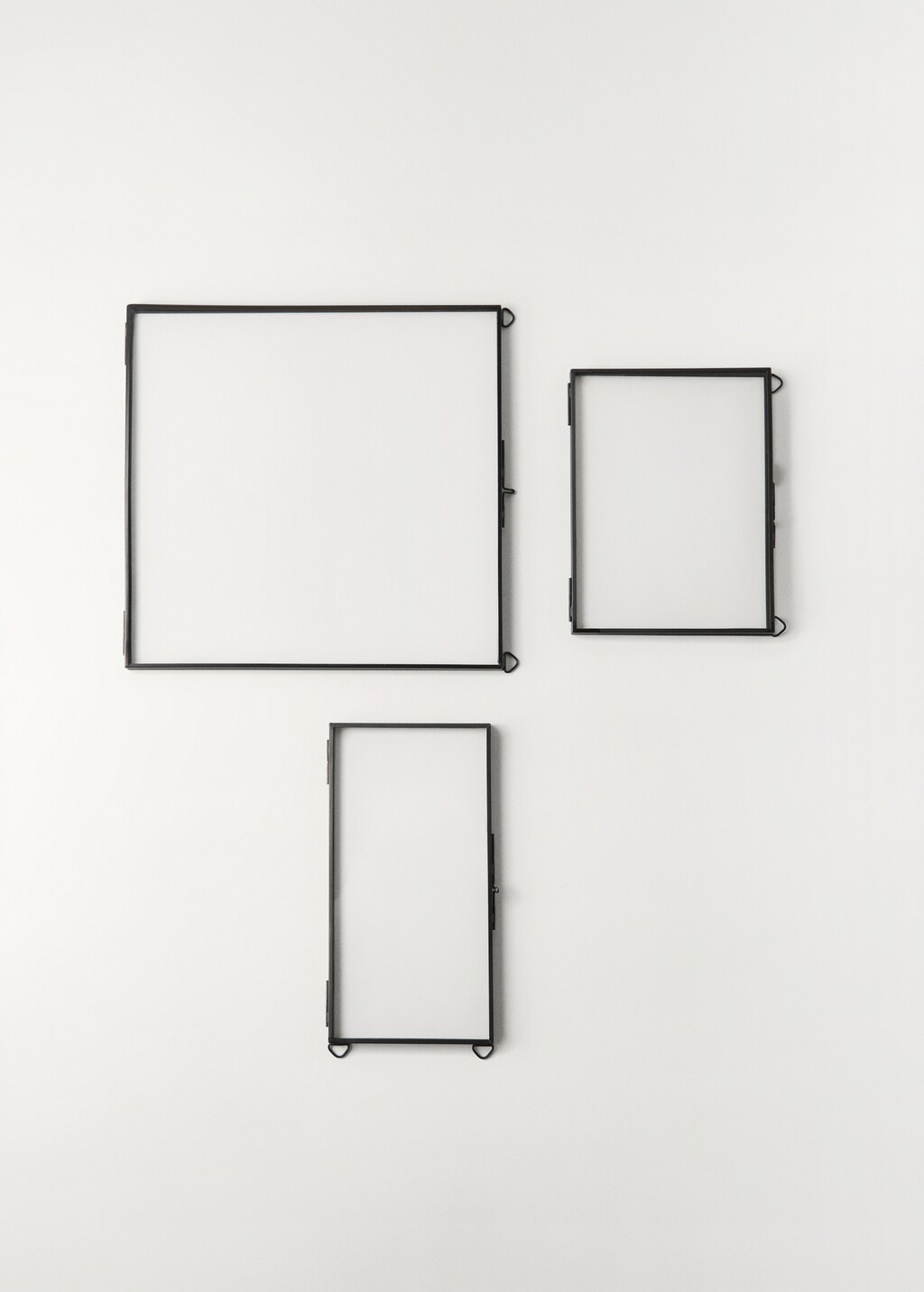 Rectangular metal frame - Black