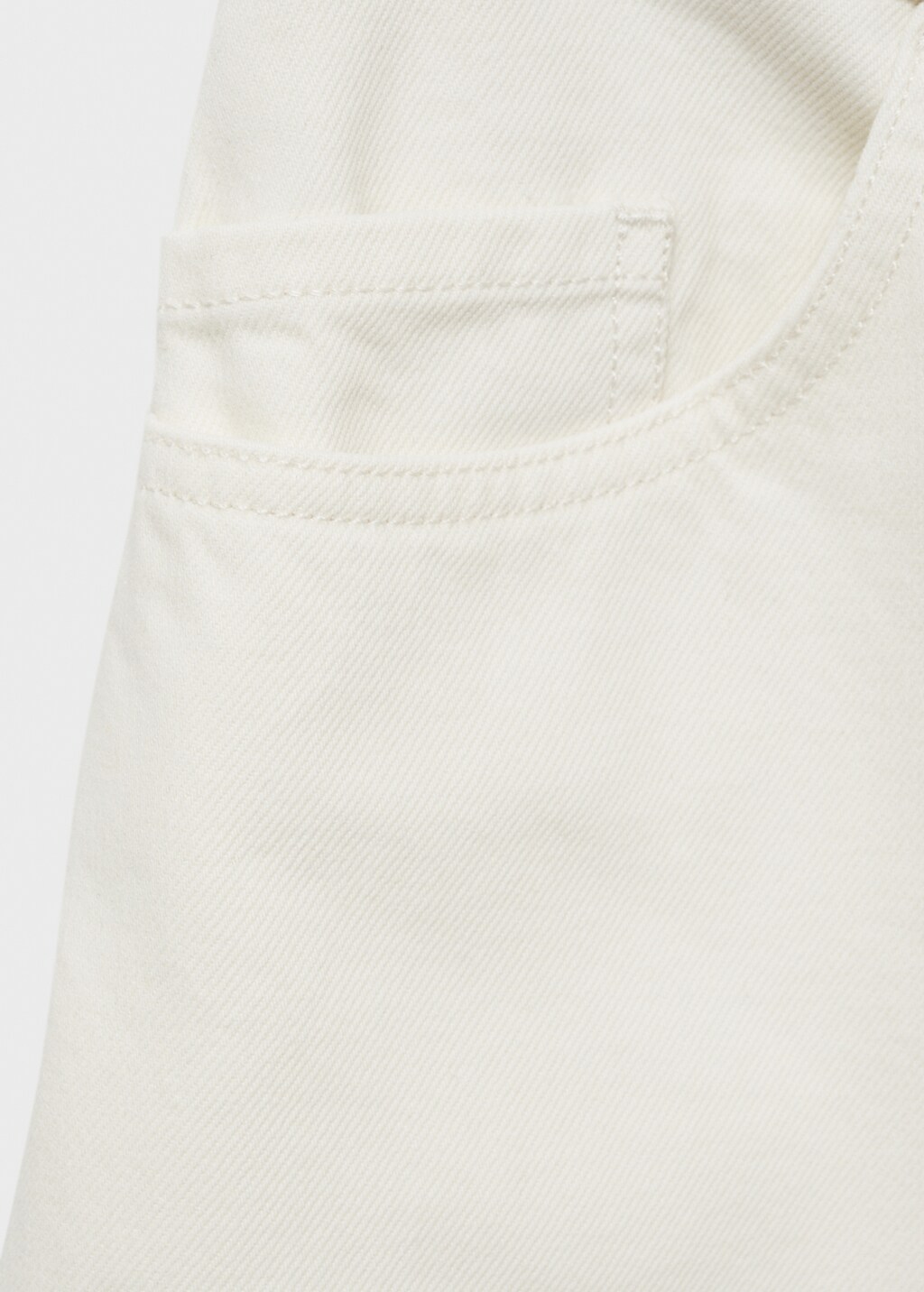 Wideleg jeans with zip - Grey