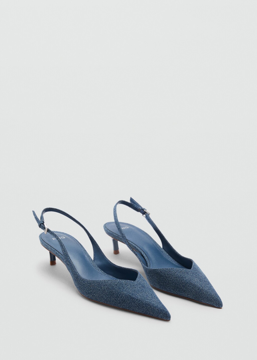 High-heeled denim shoes - Blue