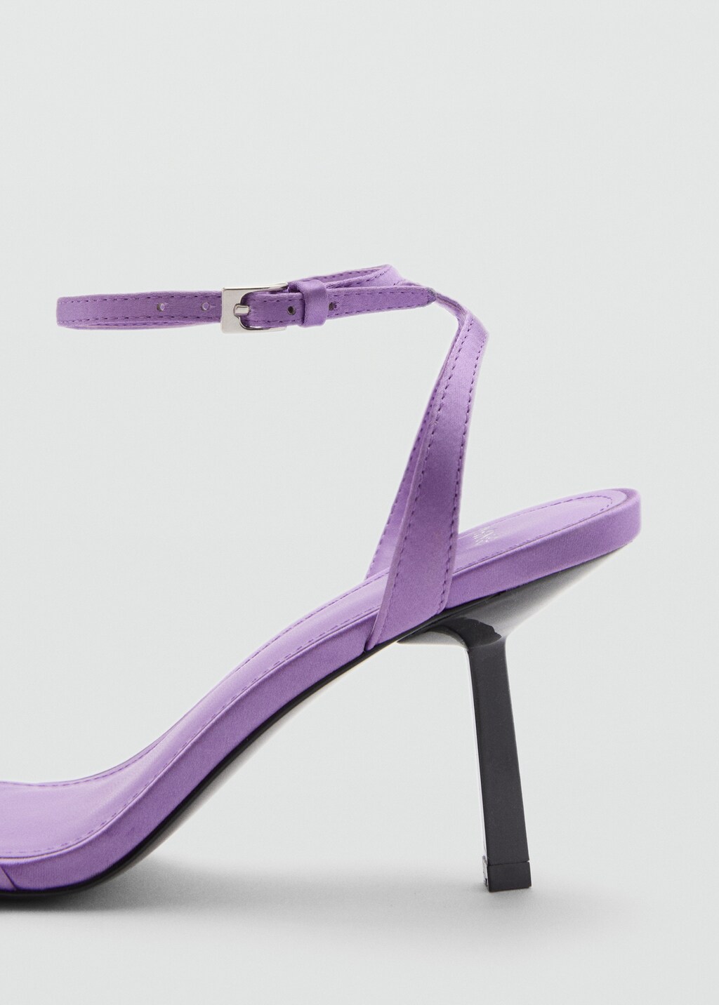 Square-toe heeled sandals - Lilac