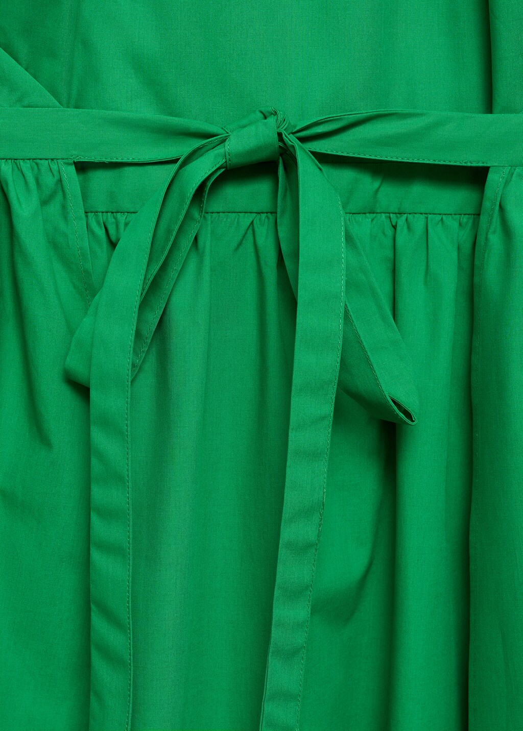 Bow halter neck dress - Green