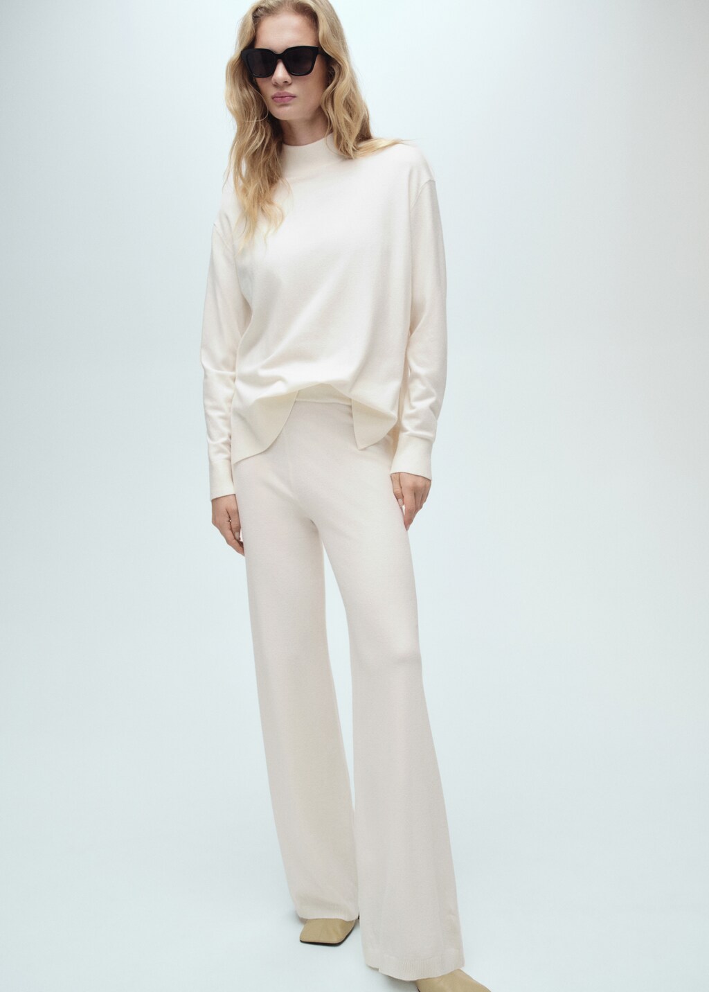 Perkins neck knitted sweater - Black