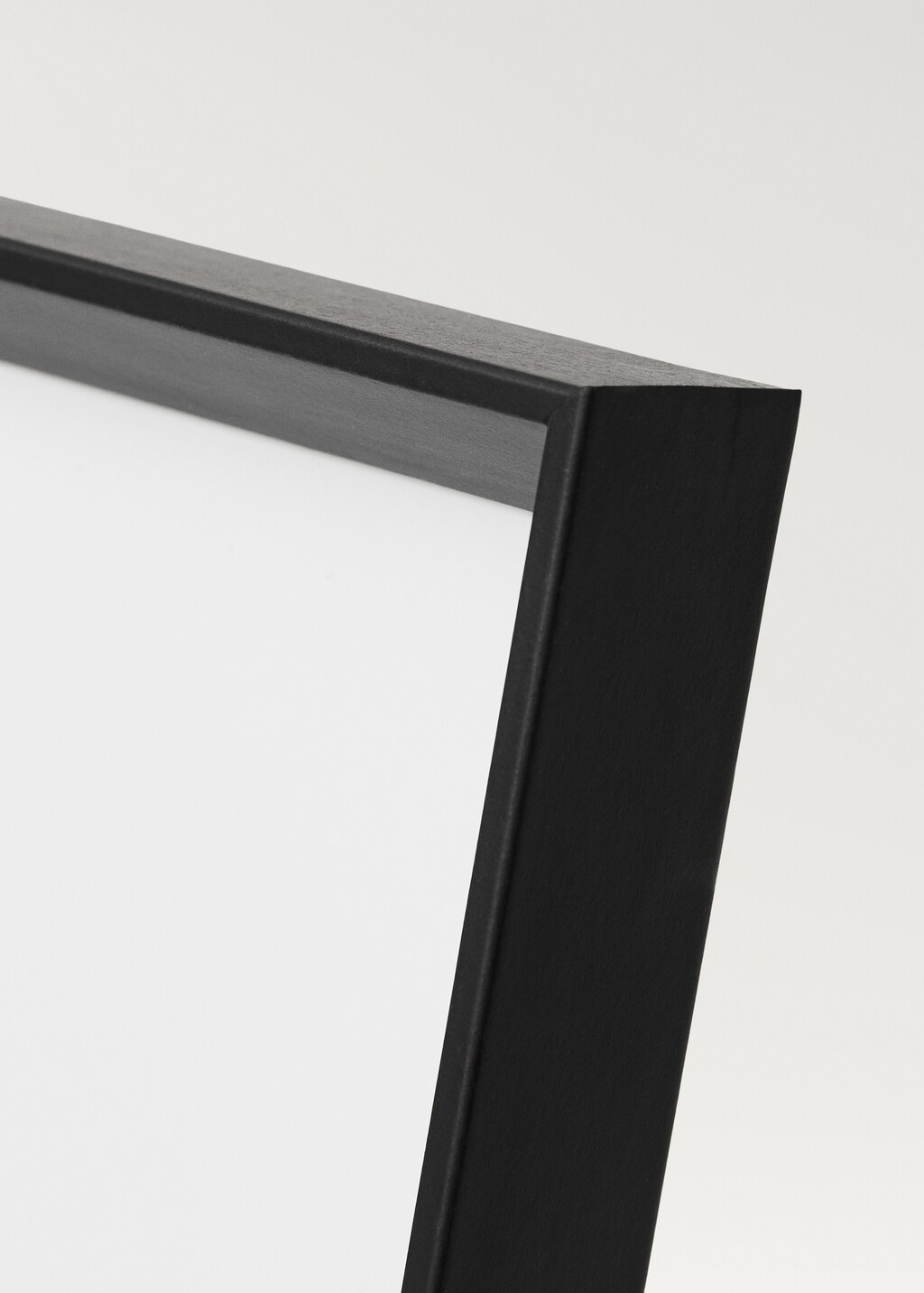 Extra-large bevelled wooden frame - Brown