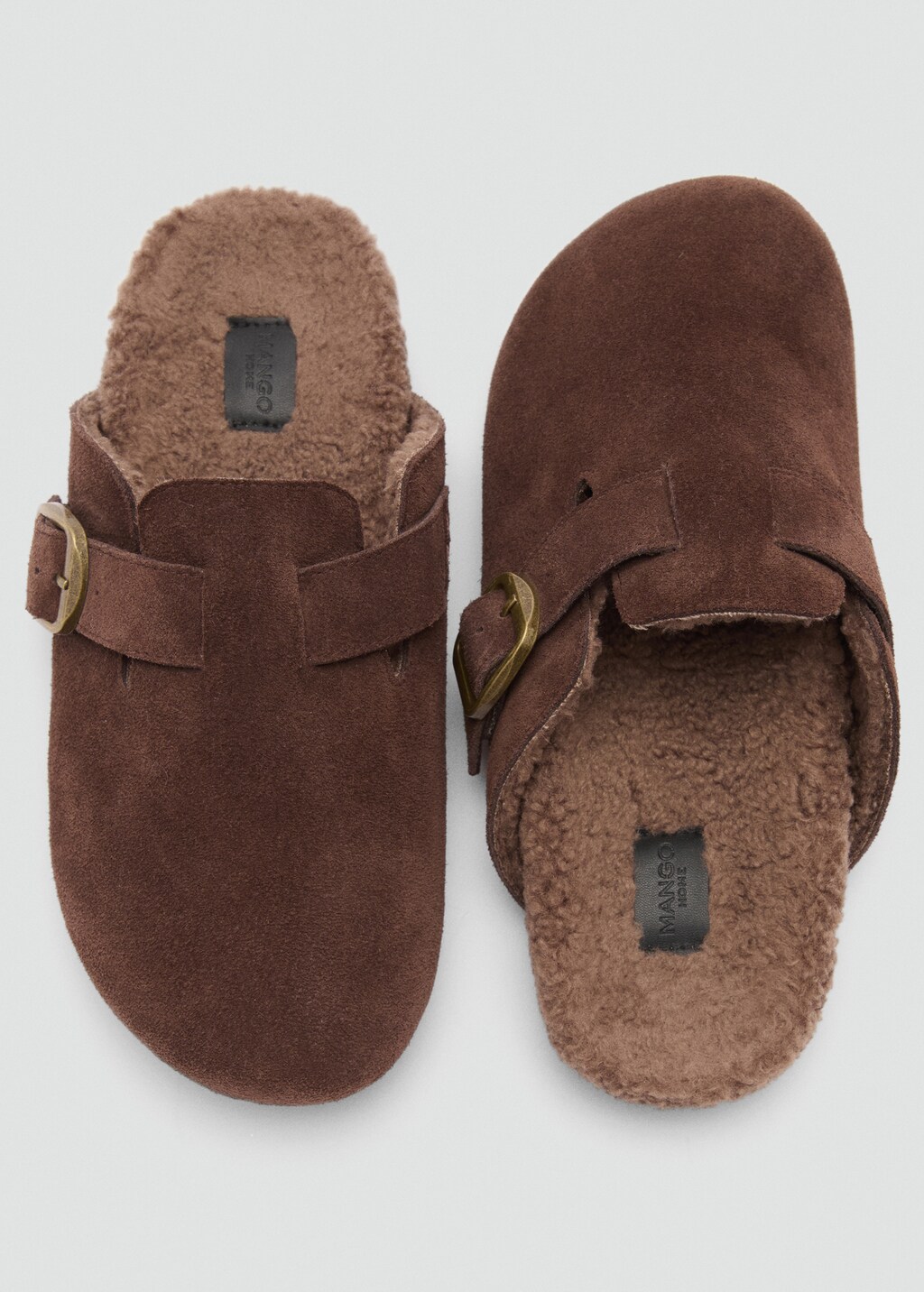 Buckle house slipper - Brown