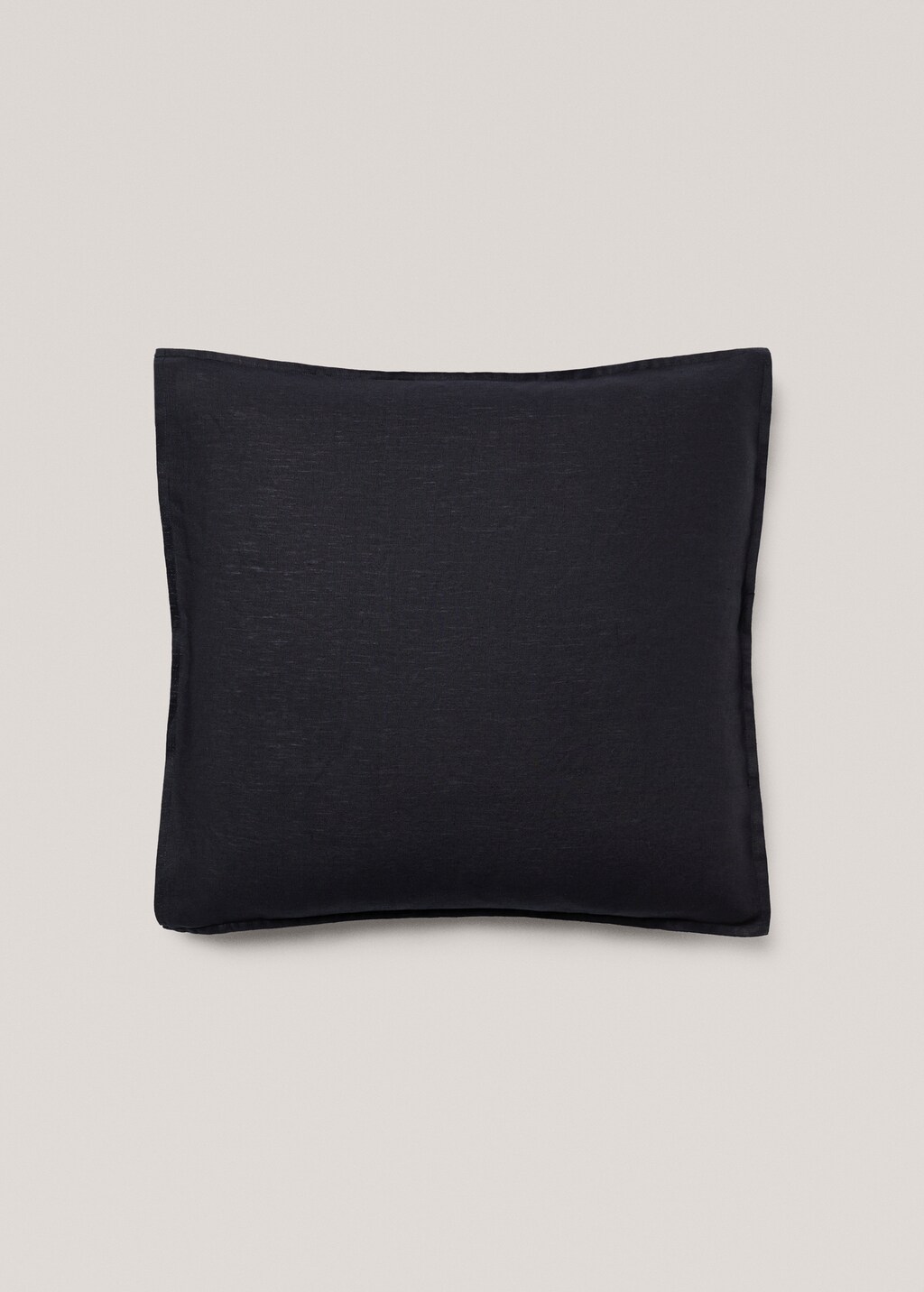 100% linen cushion cover 60x60cm - Dark Navy
