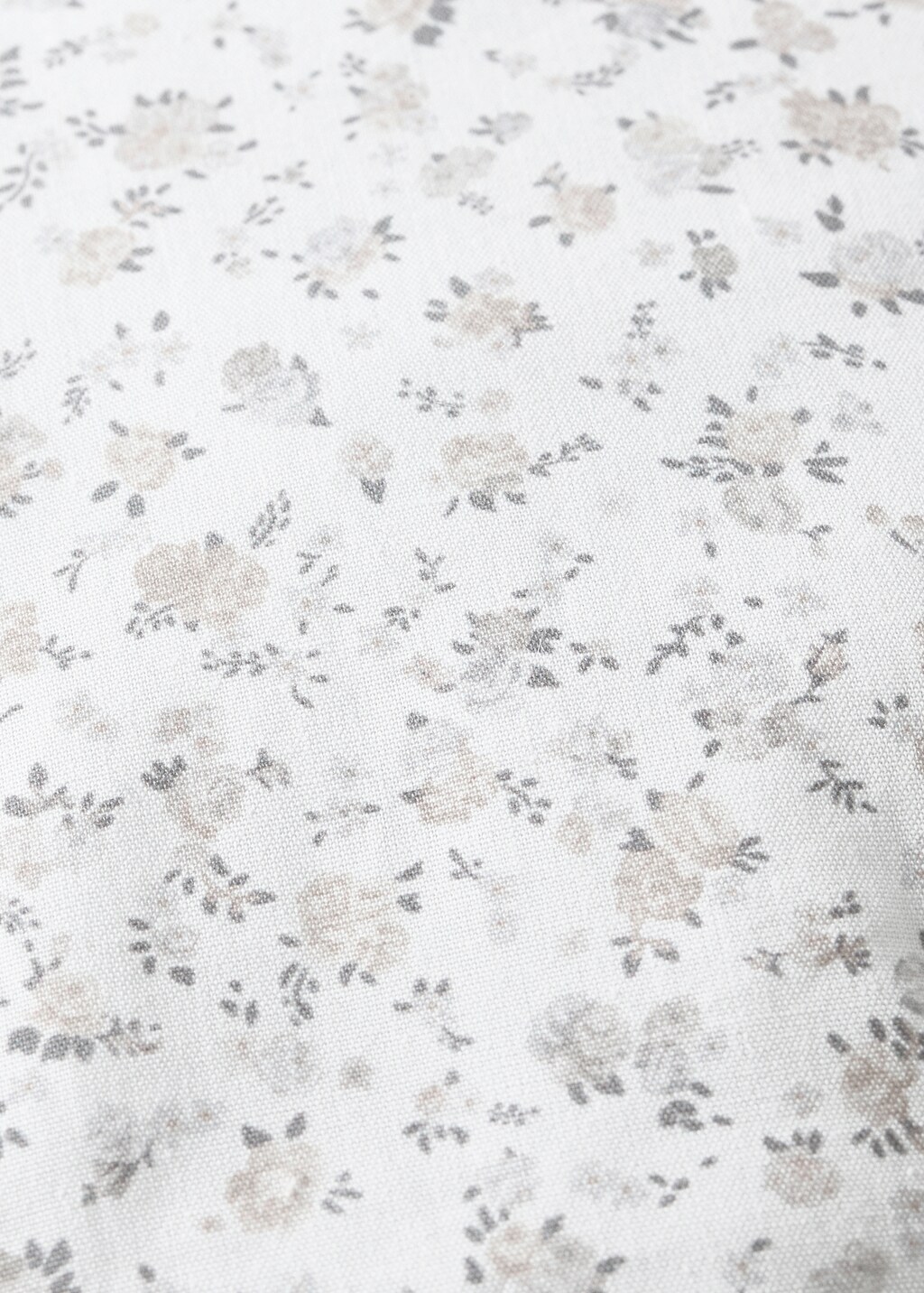 Flower printed children's cushion 35x35 cm - Mint Green