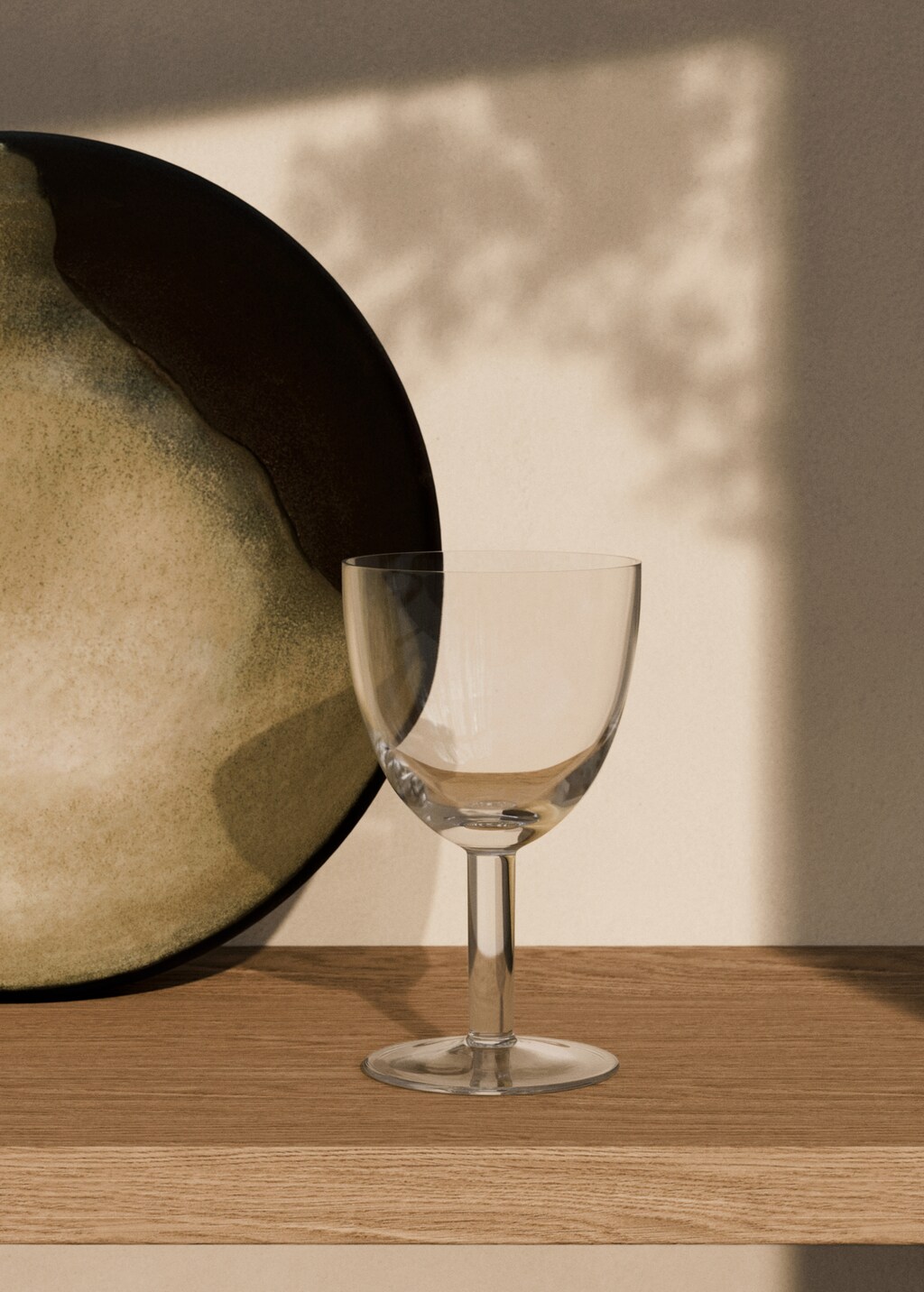 Low hand-blown stem glass - Ice Grey