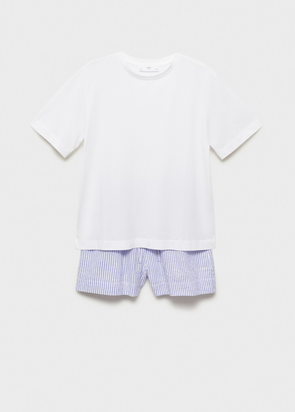 Two-piece striped pyjama set - Medium Brown