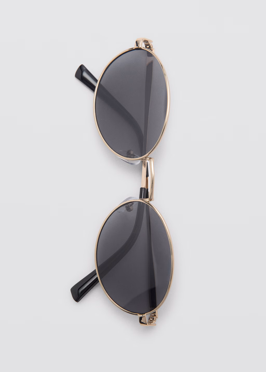 Round metal-rimmed sunglasses - Gold