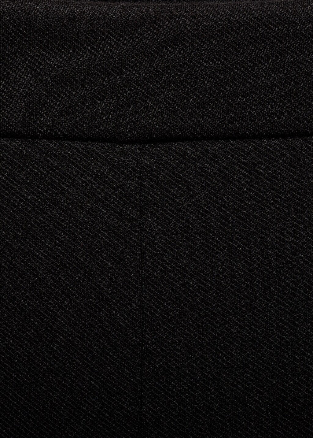 Wideleg trousers with slits - Black