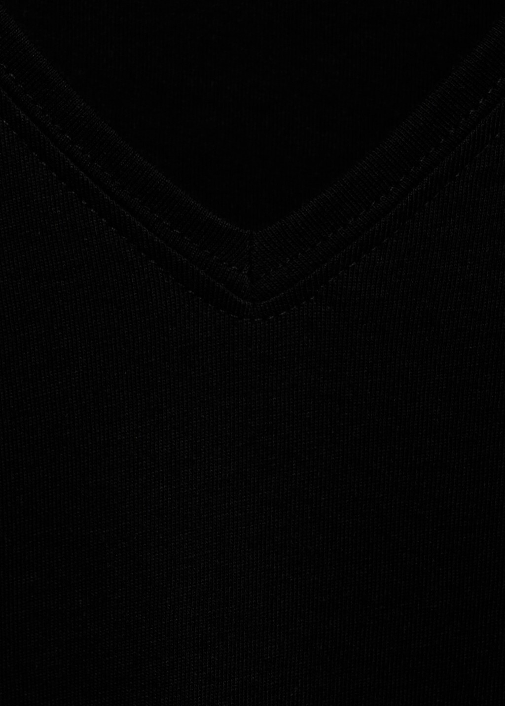 V-neck cotton T-shirt - White