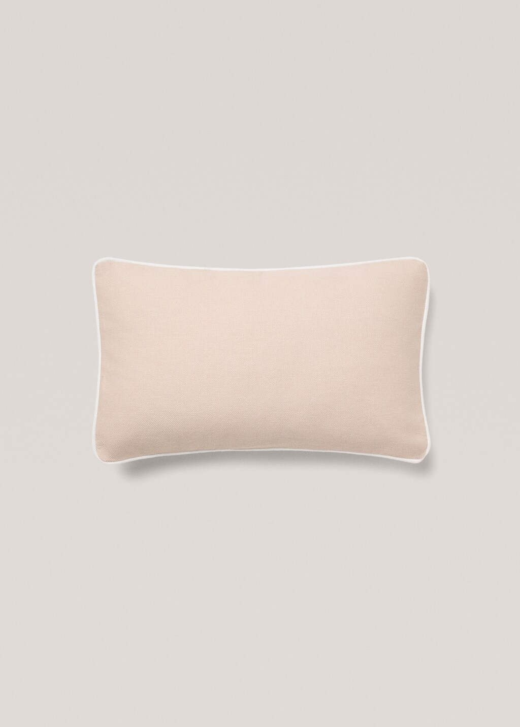 Cotton cushion cover with trim 30x50cm - Green