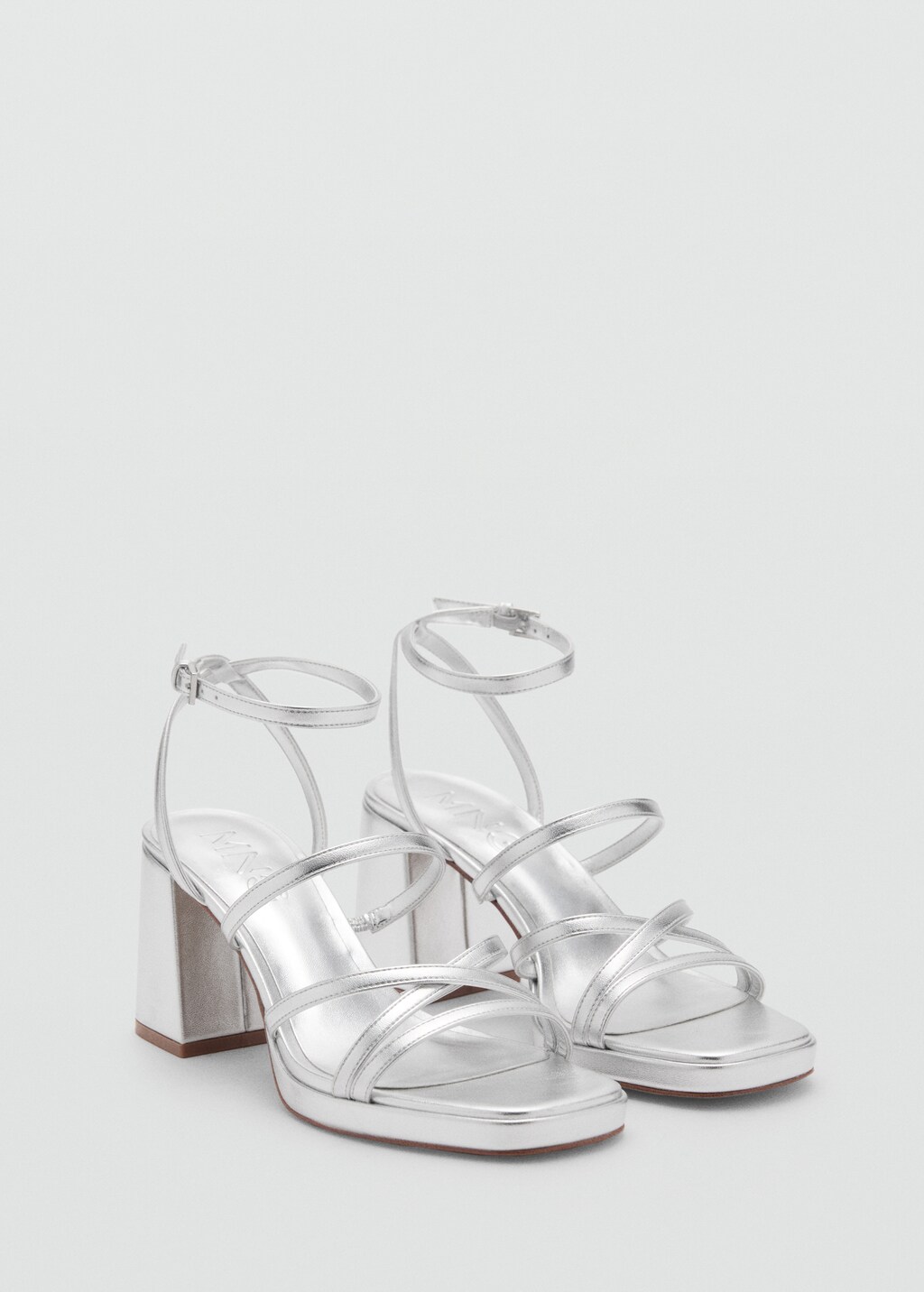Strappy heeled sandals - Silver