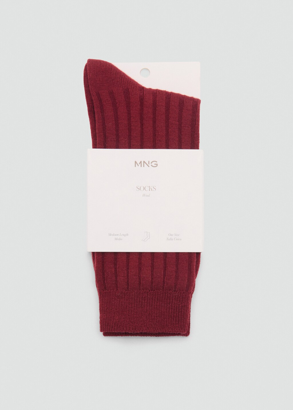 Ribbed wool blend socks - Lilac