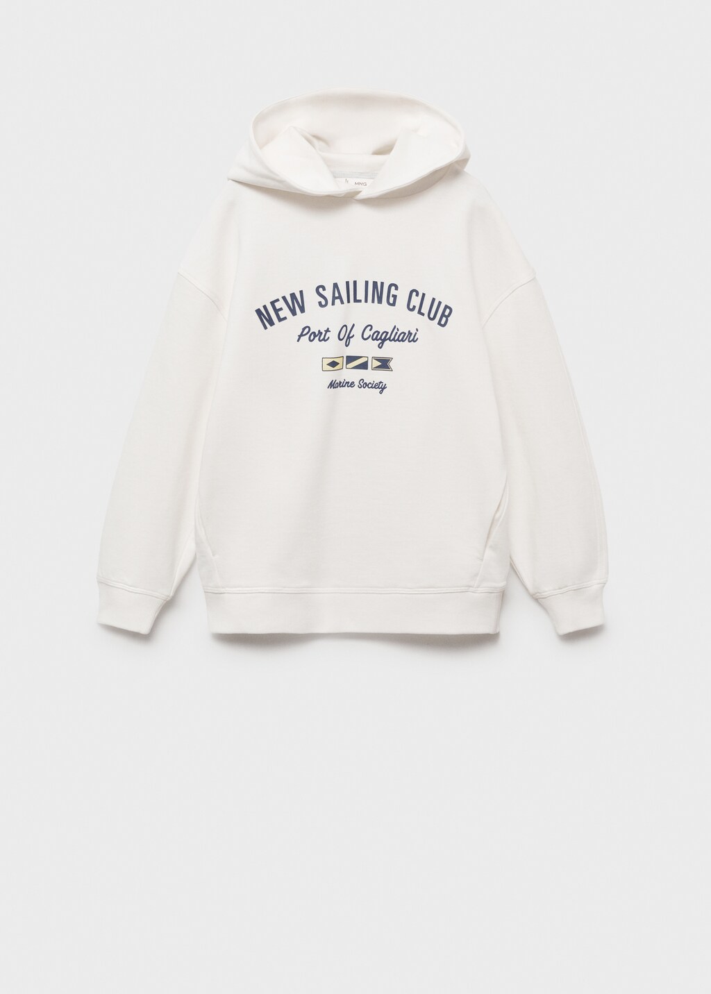 Message zipped hoodie - Off White