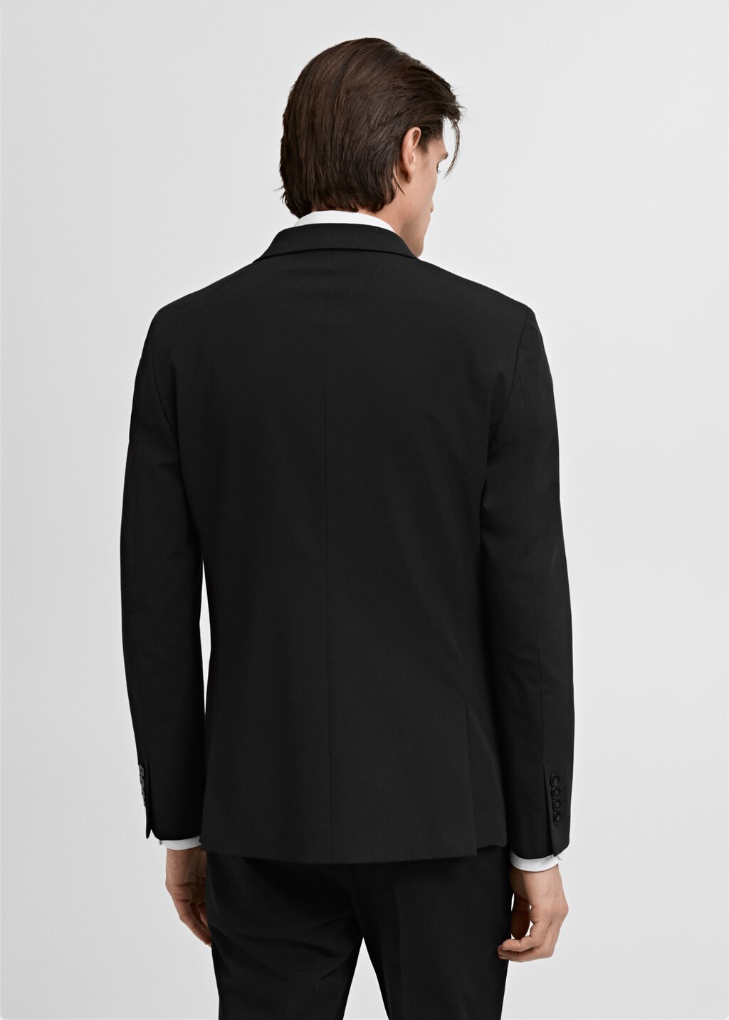 Super slim-fit suit jacket in stretch fabric - Grey