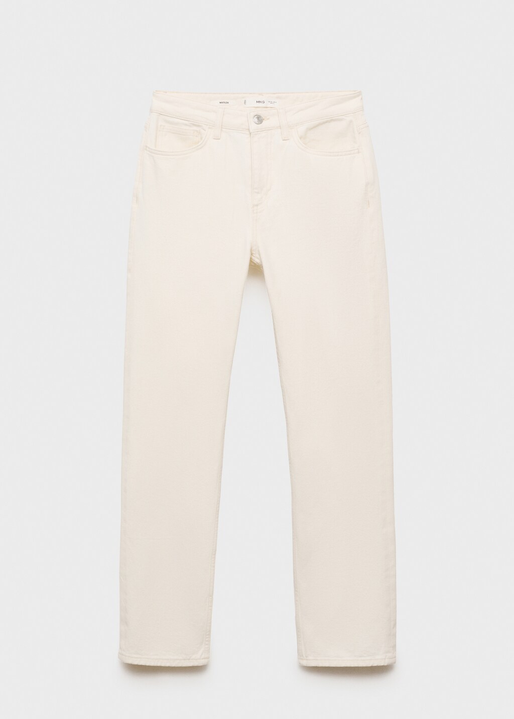 Matilda medium-rise straight-fit jeans - Black denim