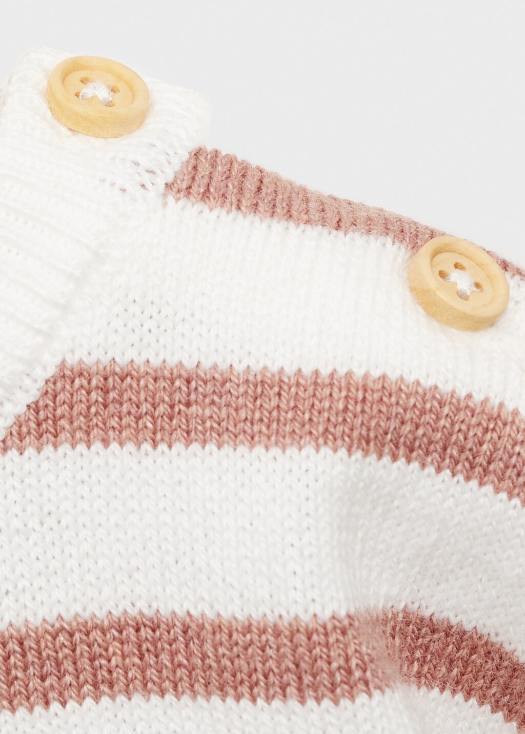 Knit striped sweater - Pink