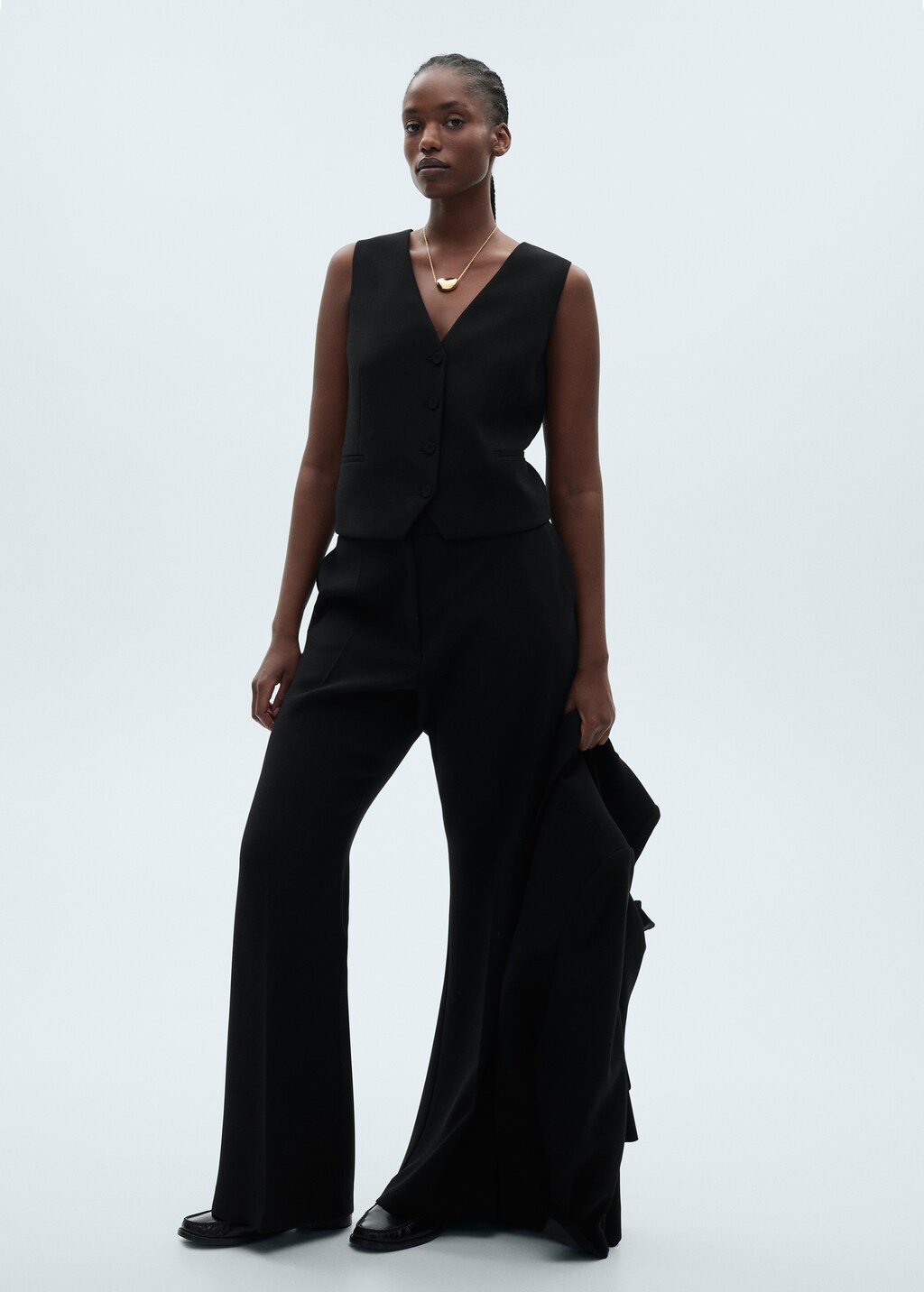 Suit waistcoat with buttons - Red