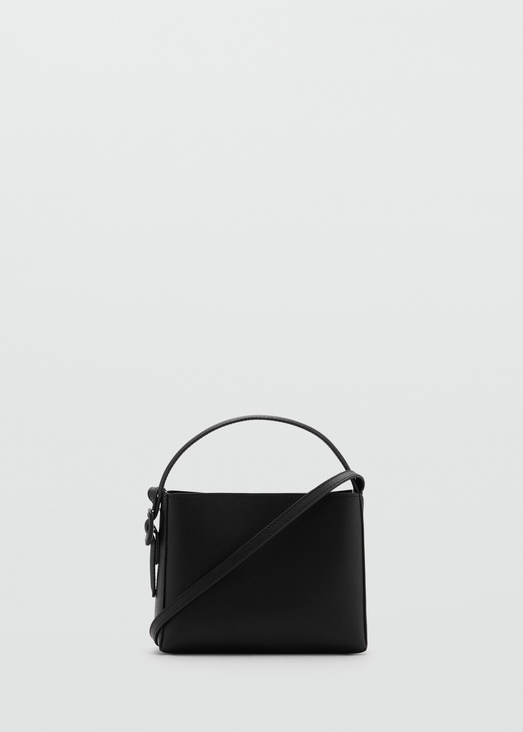 Shopper bag with buckle - Black