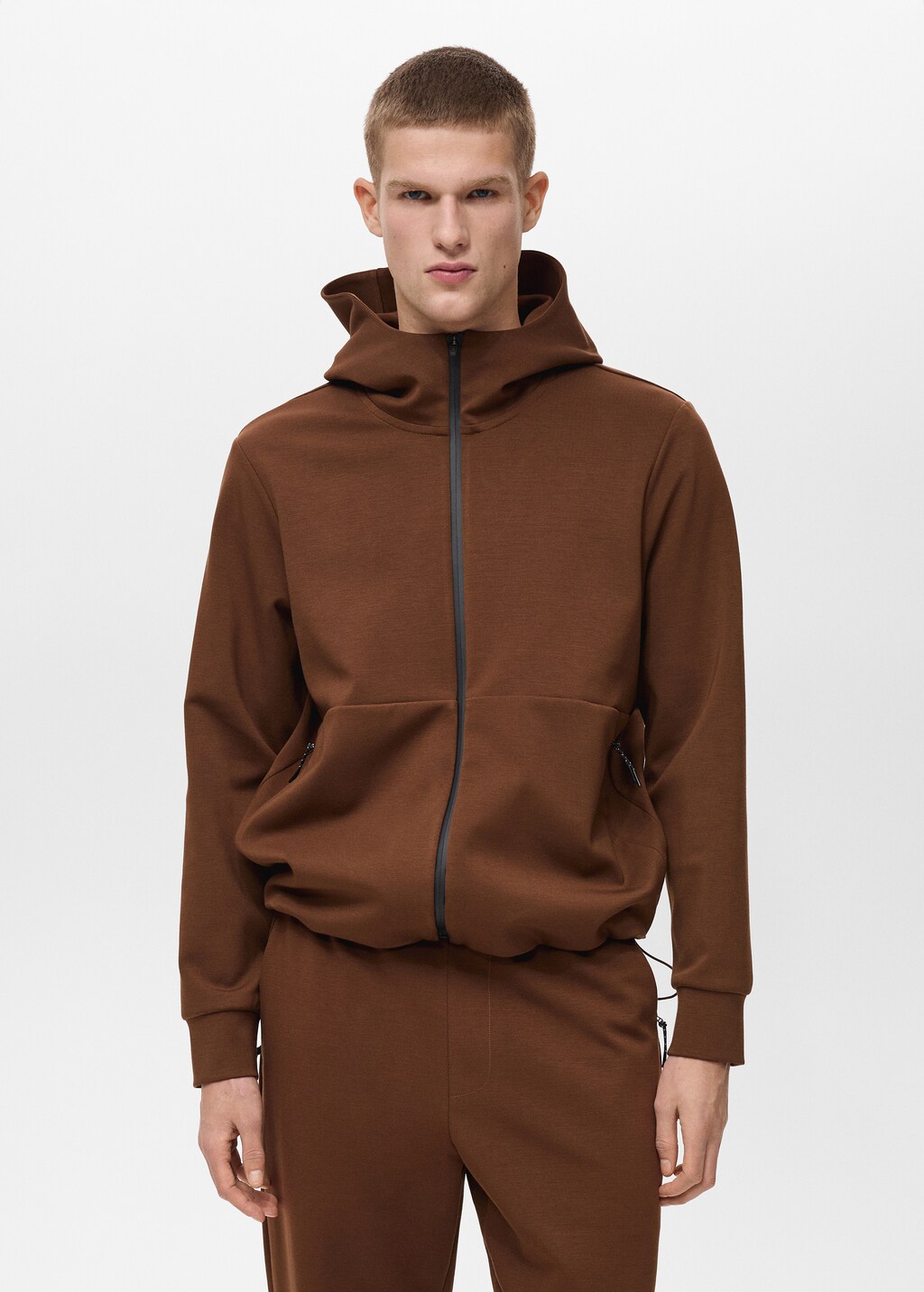 COOLMAX® hooded sweatshirt - Burnt Orange