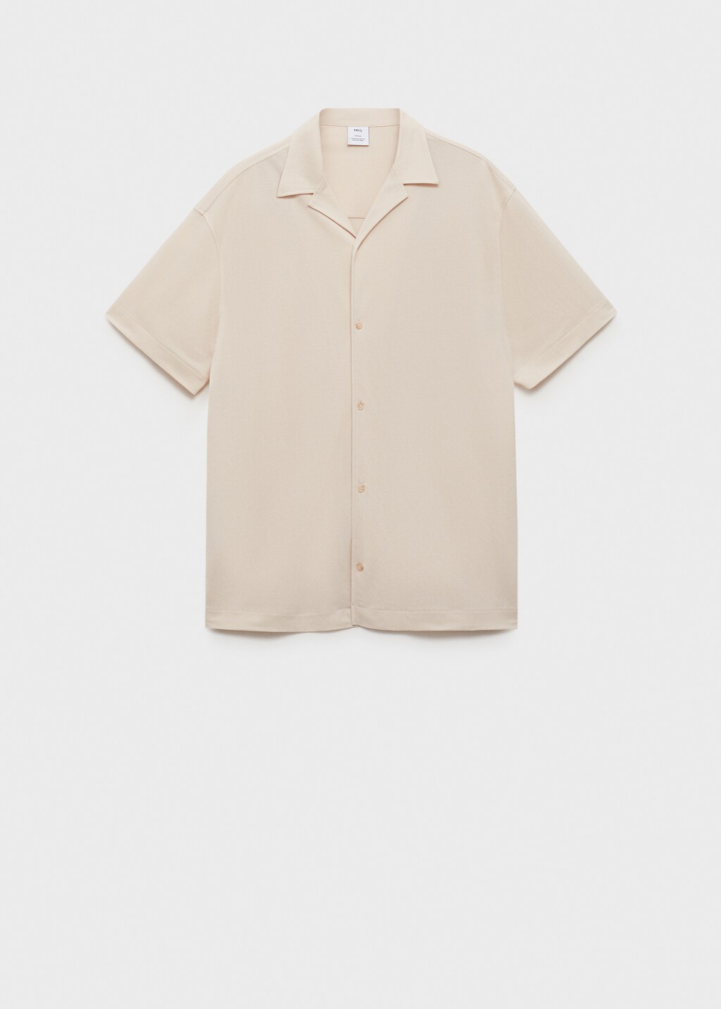 Modal shirt with bowling collar - Curry