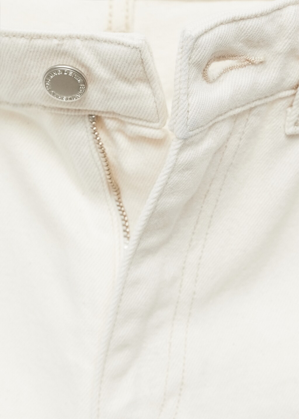 Wideleg cropped jeans with seam detail - Open Blue