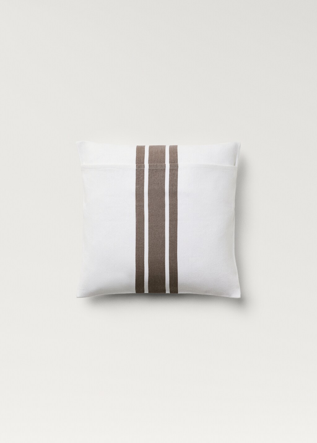 Cushion cover detail stripe 45x45 cm - Light/Pastel Grey
