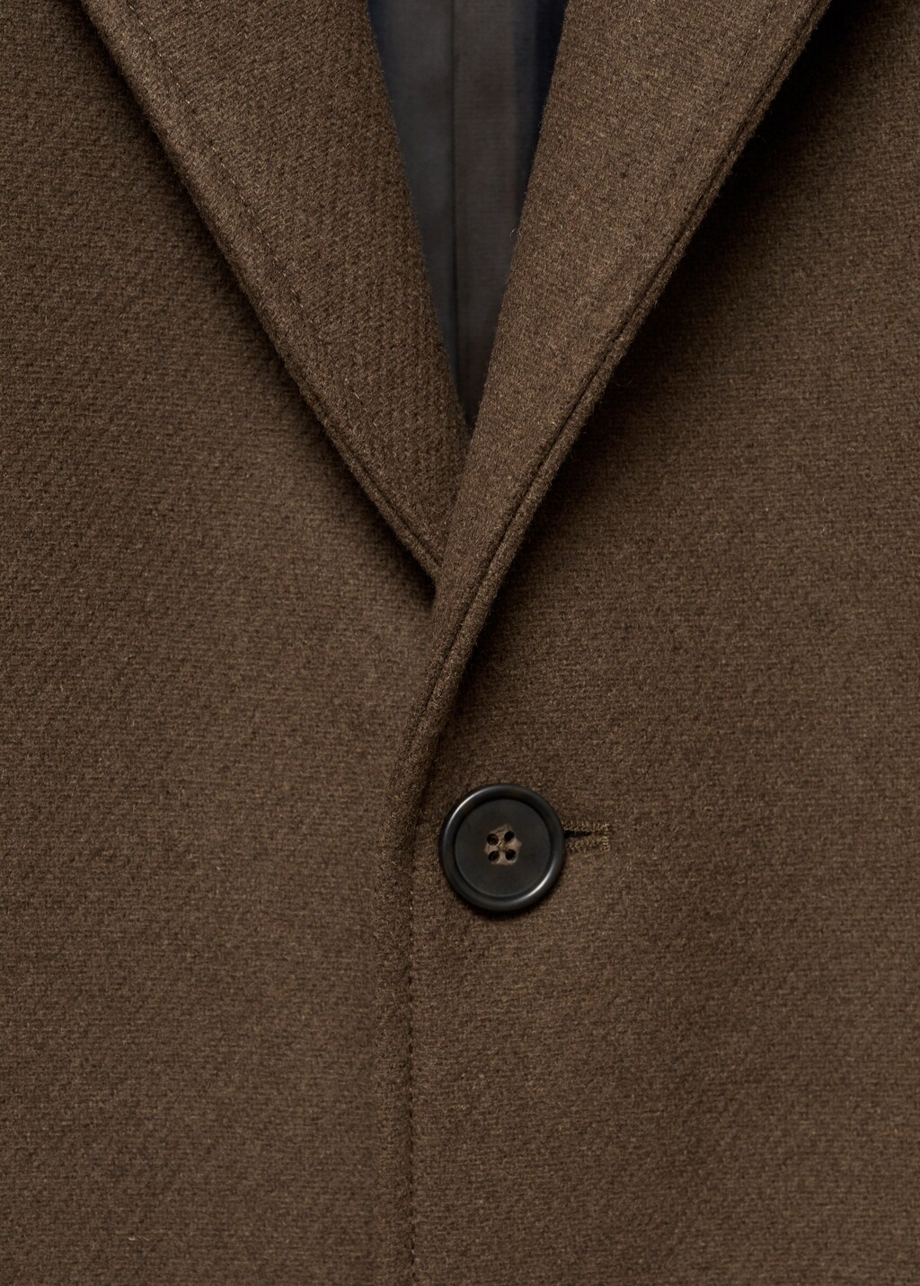 Lightweight recycled wool coat - Charcoal