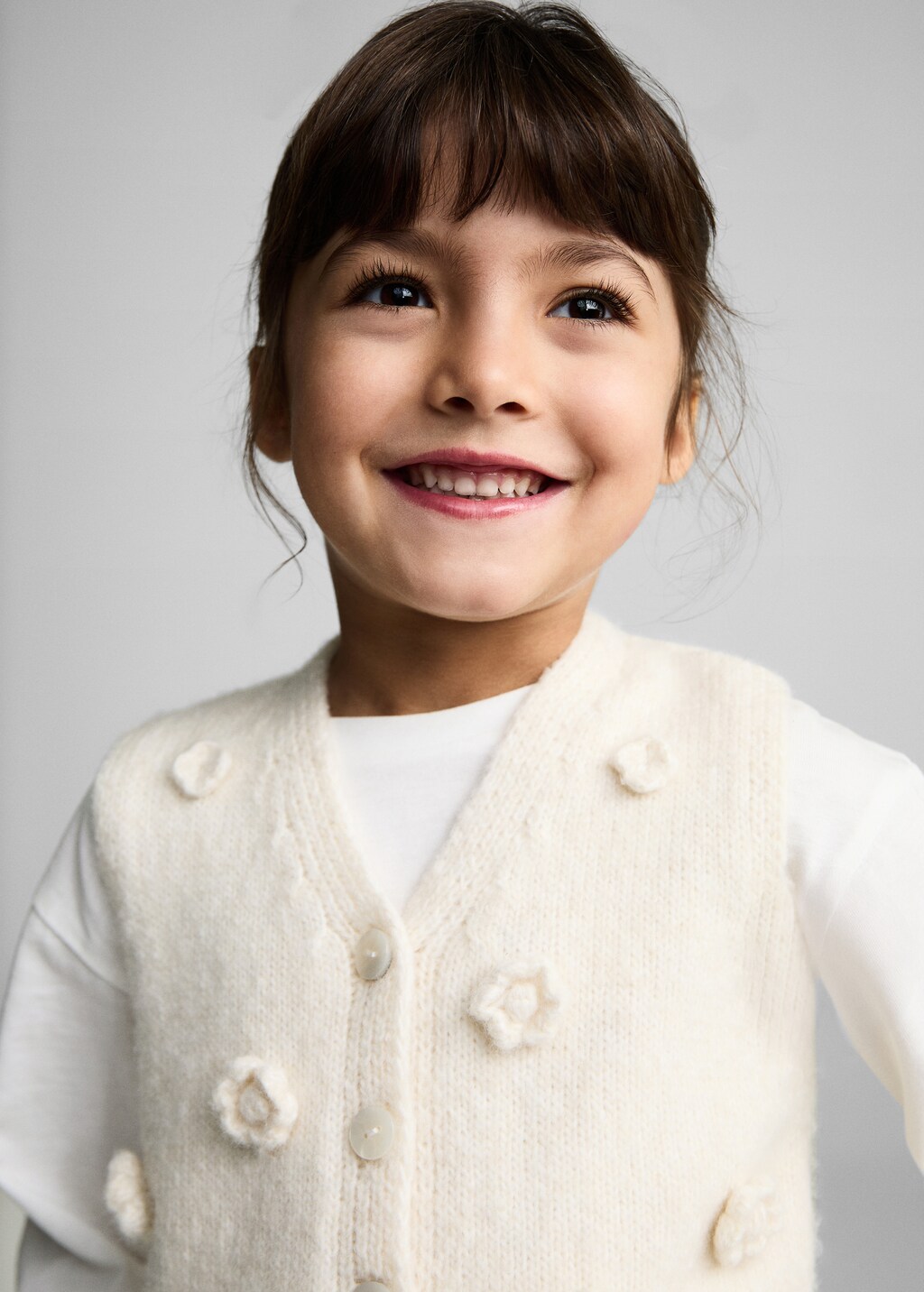 Knitted gilet - Beige