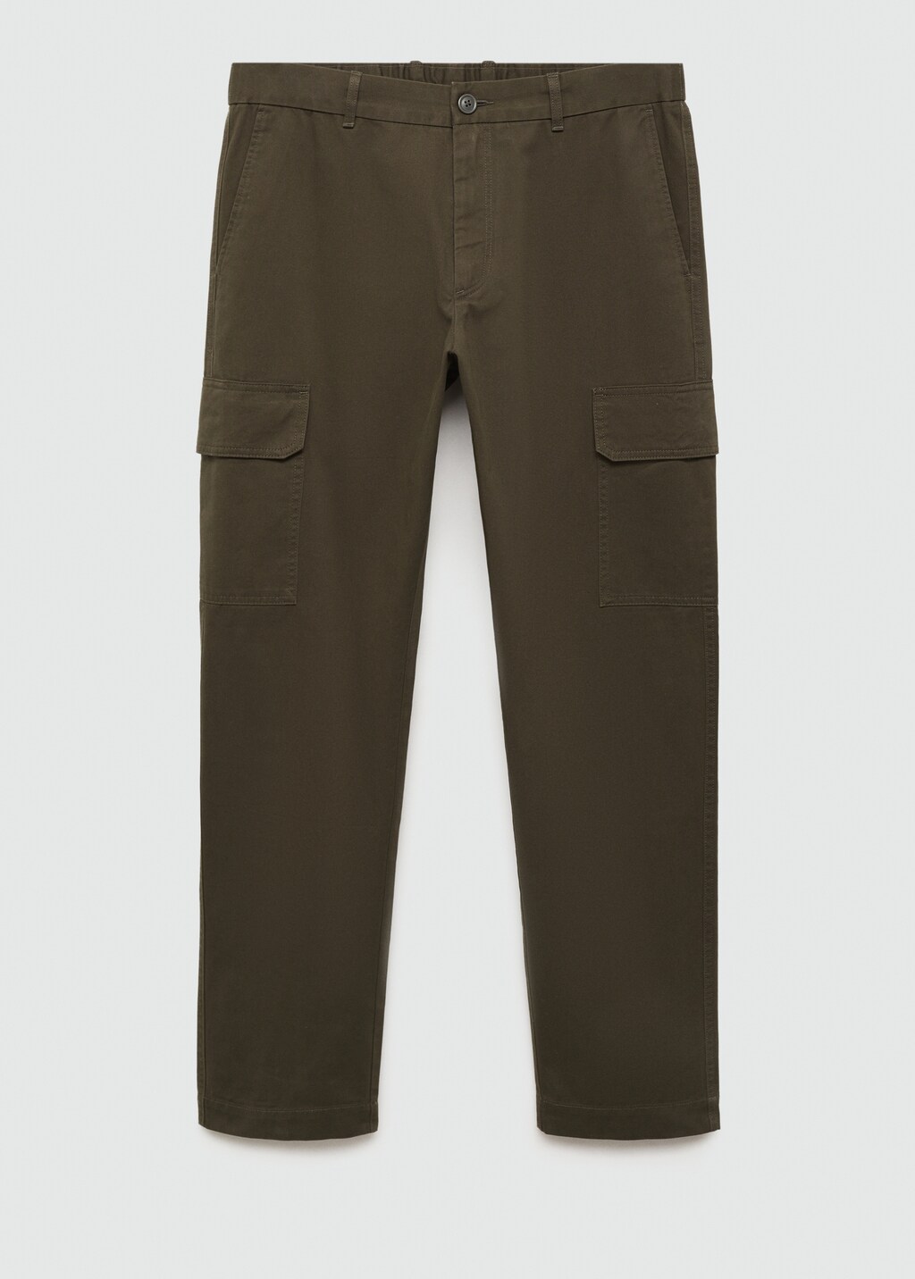 Straight-fit cargo trousers - Khaki