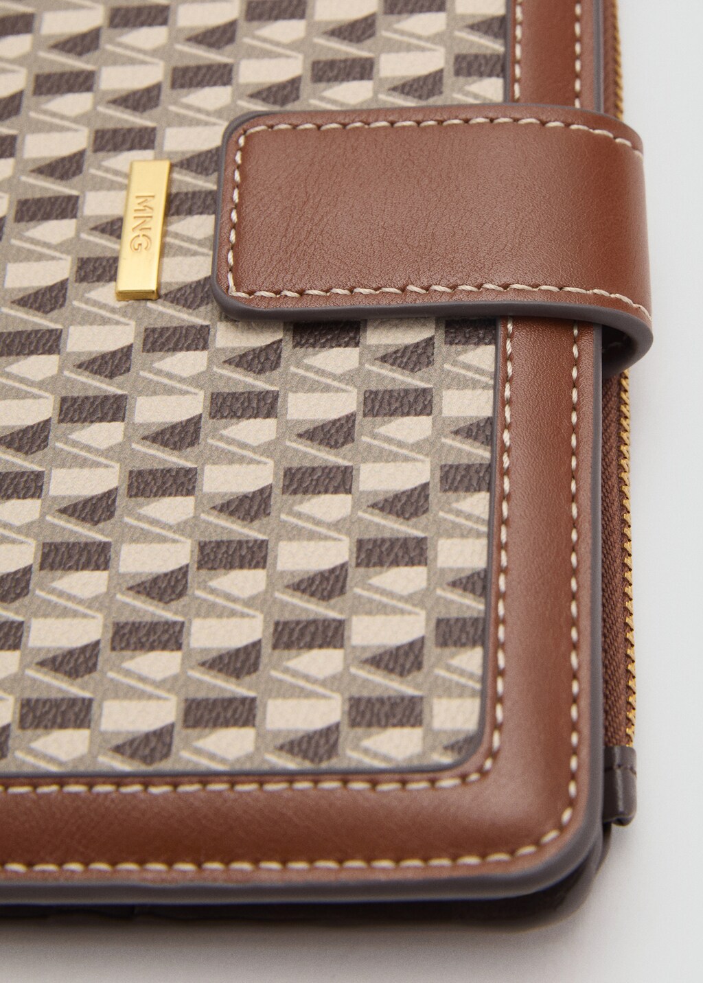 Coin purse with printed logo - Leather