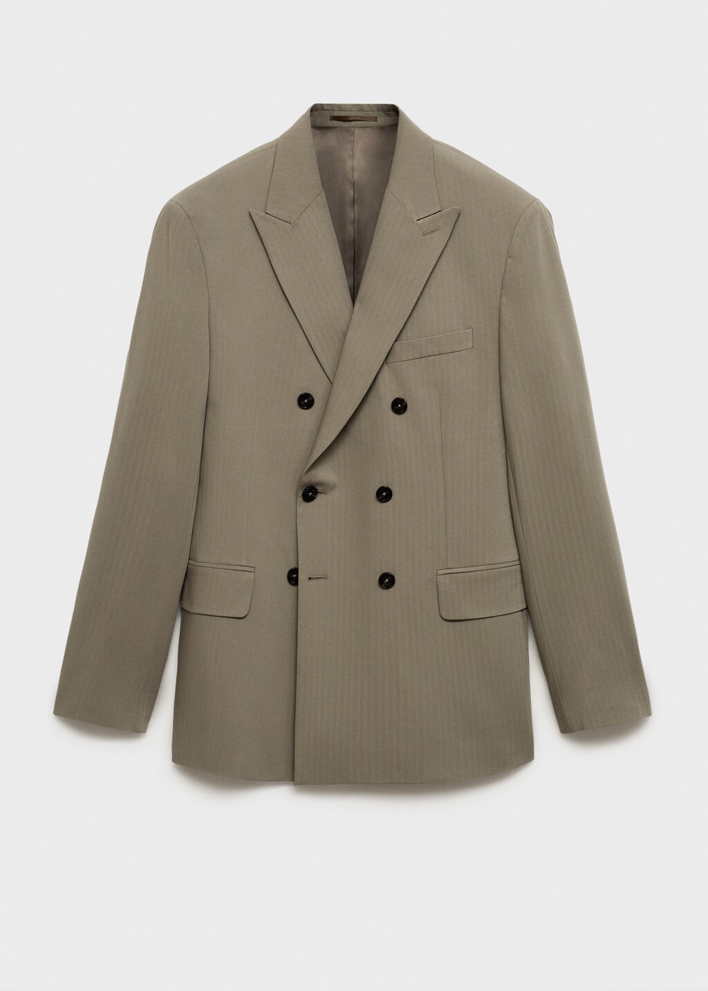 Monaco double-breasted slim-fit suit jacket - Grey