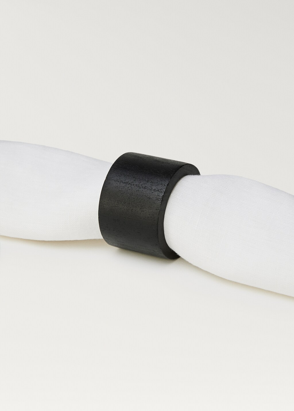 Wooden napkin box - Black