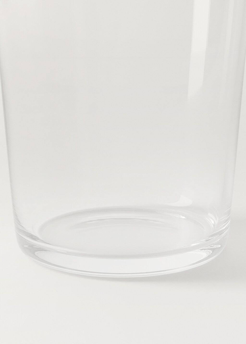 Plain glass soda tumbler - Ice Grey