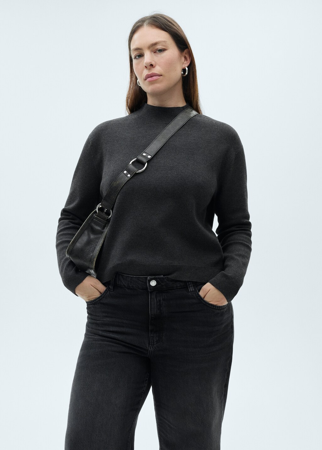 Danila wideleg rinse-wash jeans - Open Blue