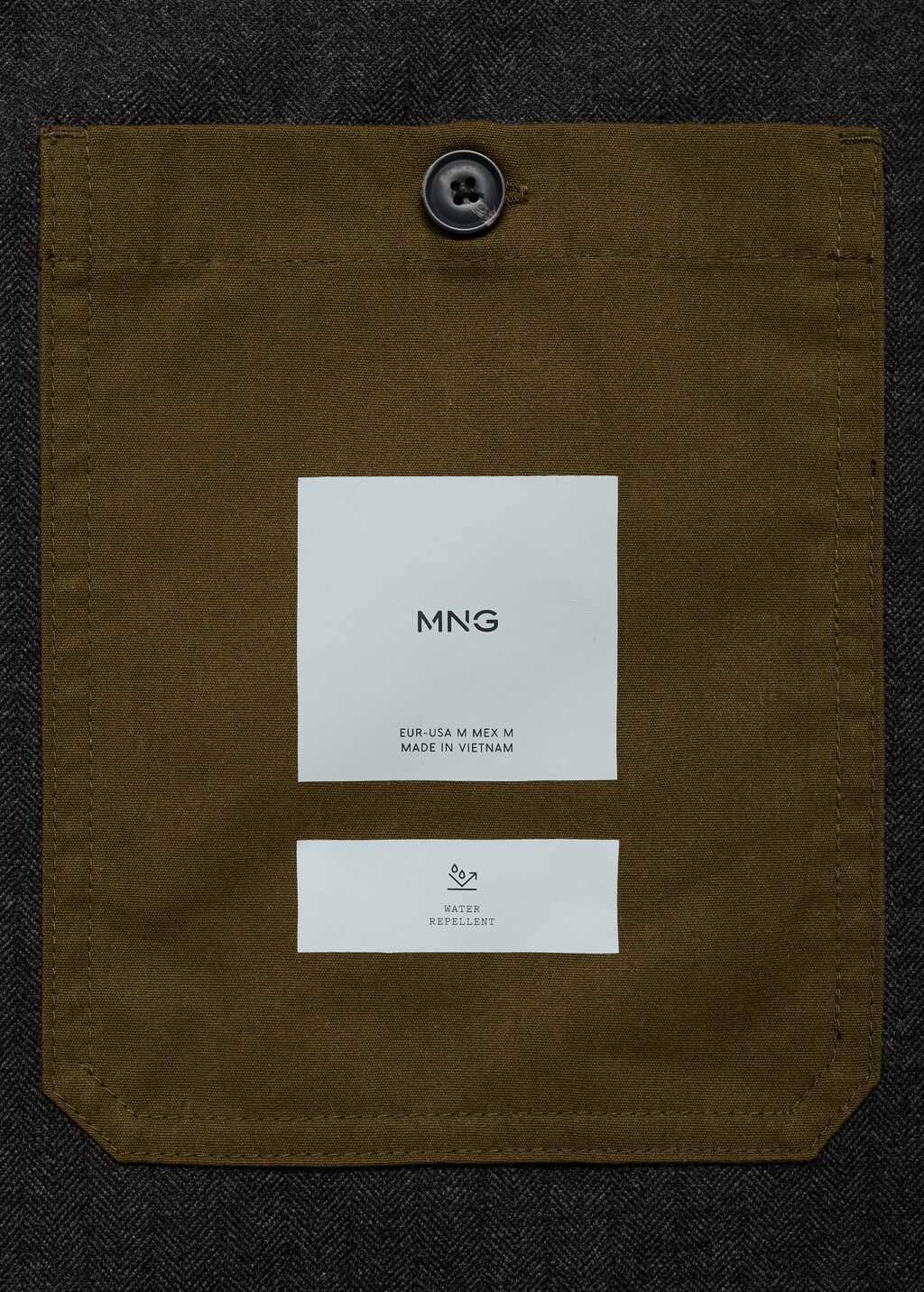 Water-repellent cotton jacket - Khaki