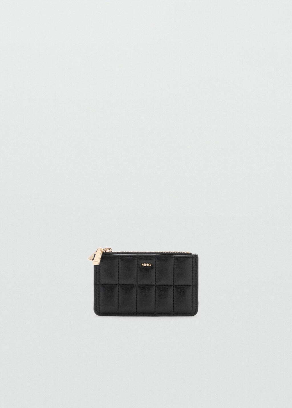 Quilted purse with double pocket - Off White