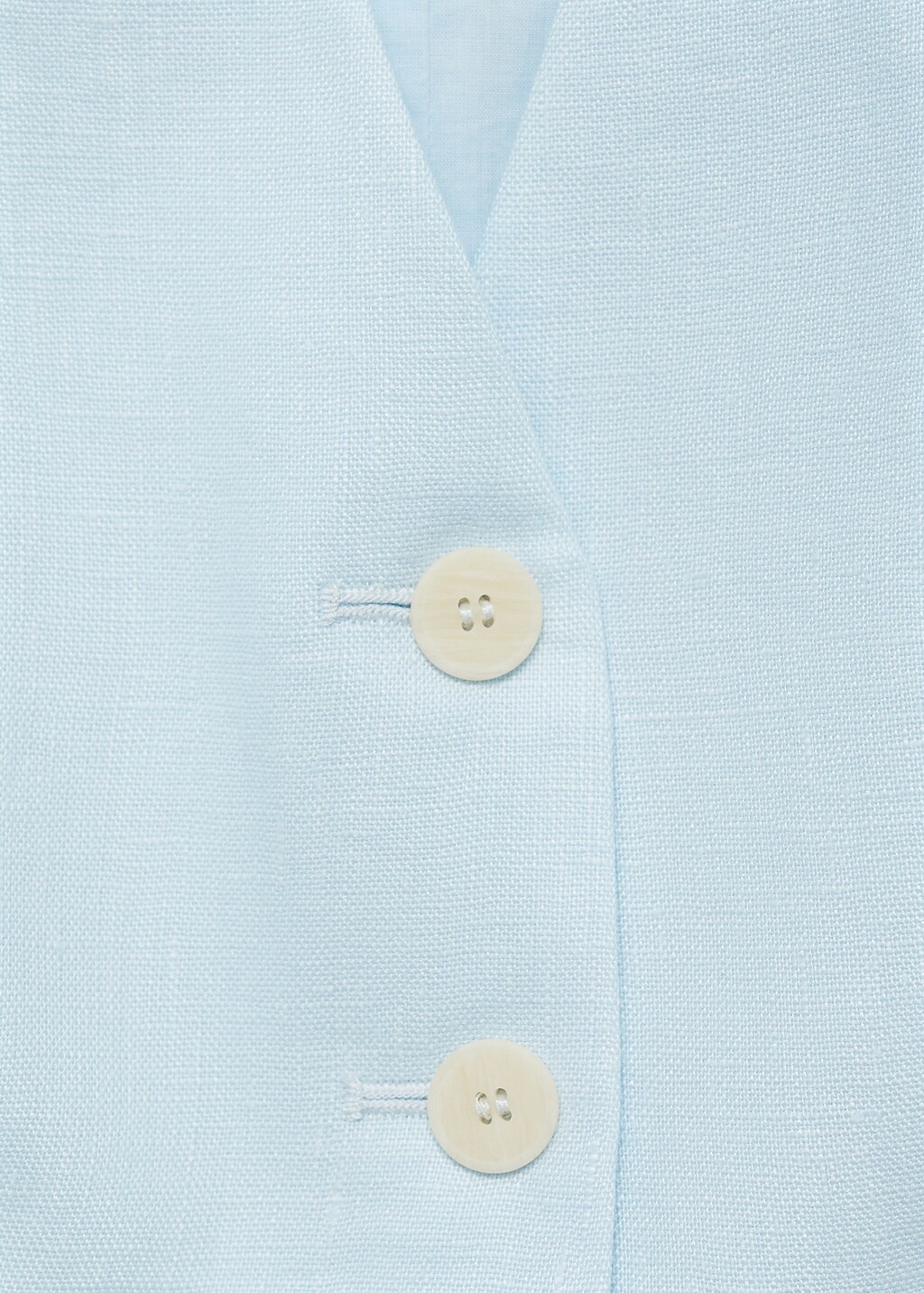 Linen suit waistcoat - Off White