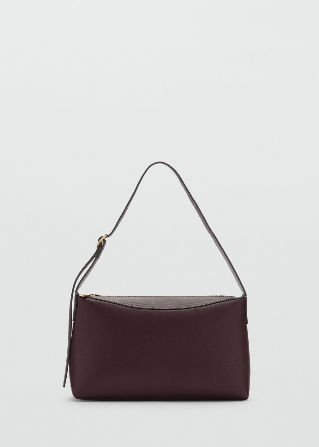 Shoulder bag with zip - Beige