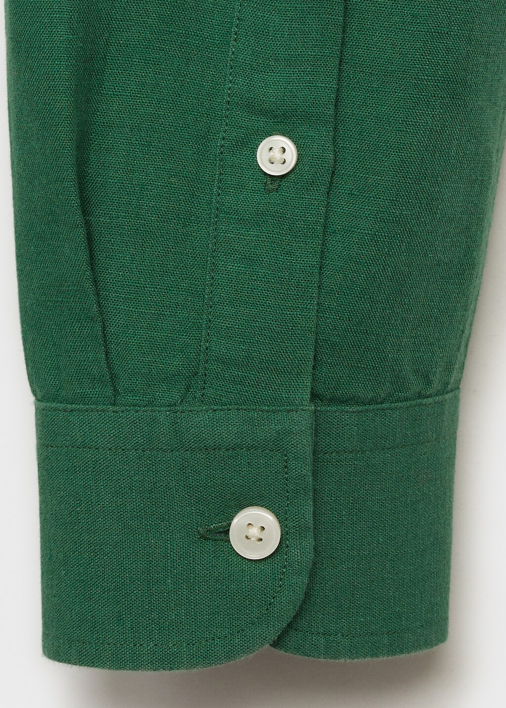 Mao collar linen shirt - Sand