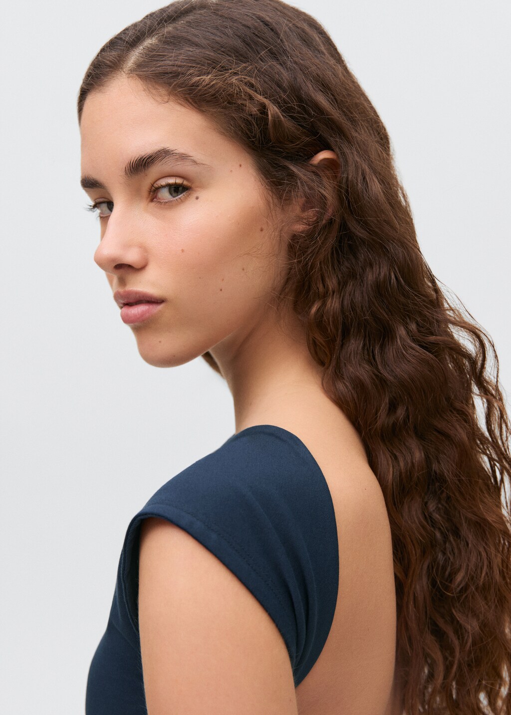 100% cotton boat neck t-shirt - Off White