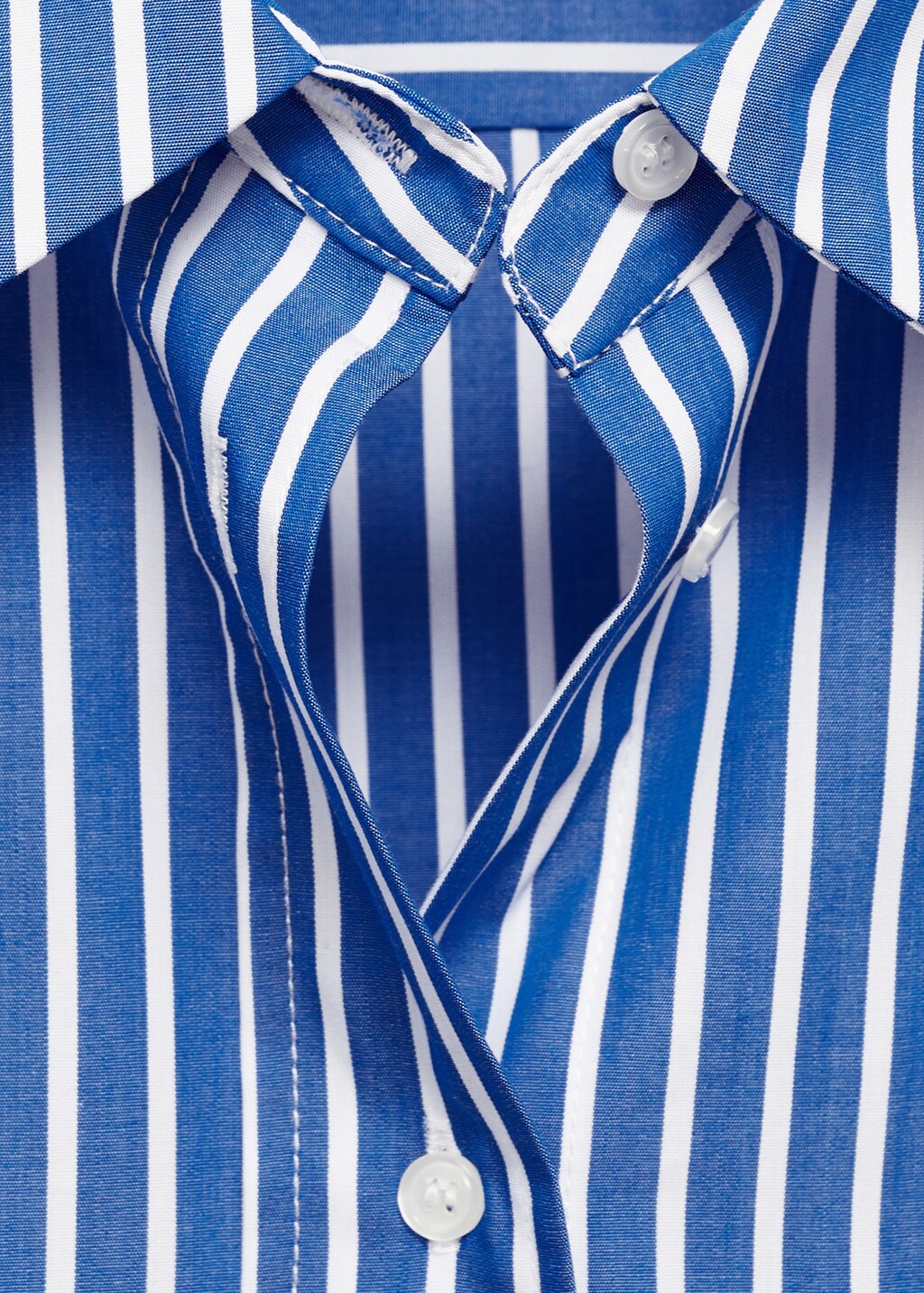 Combined striped shirt - Blue