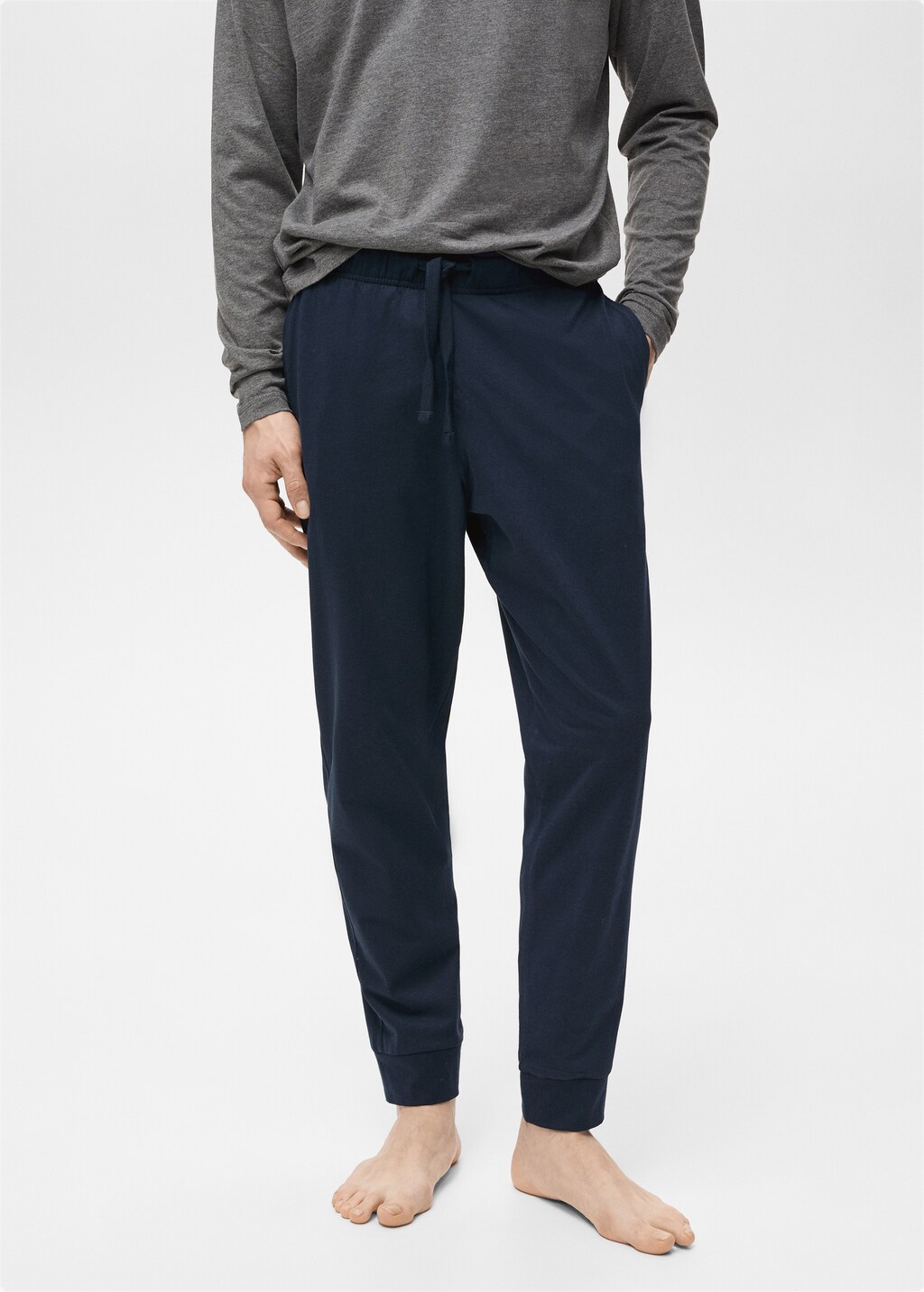 Cotton structured pyjama pack - Khaki