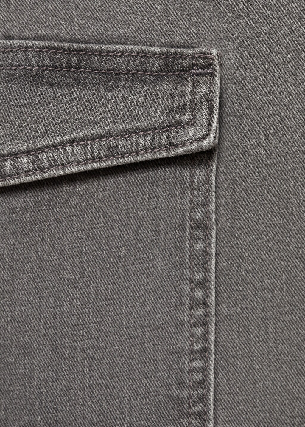 Cargo miniskirt - Denim Grey