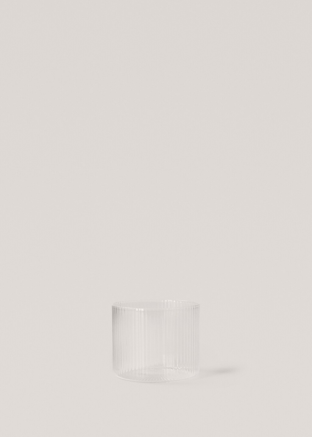 Striped glass tumbler - Ice Grey