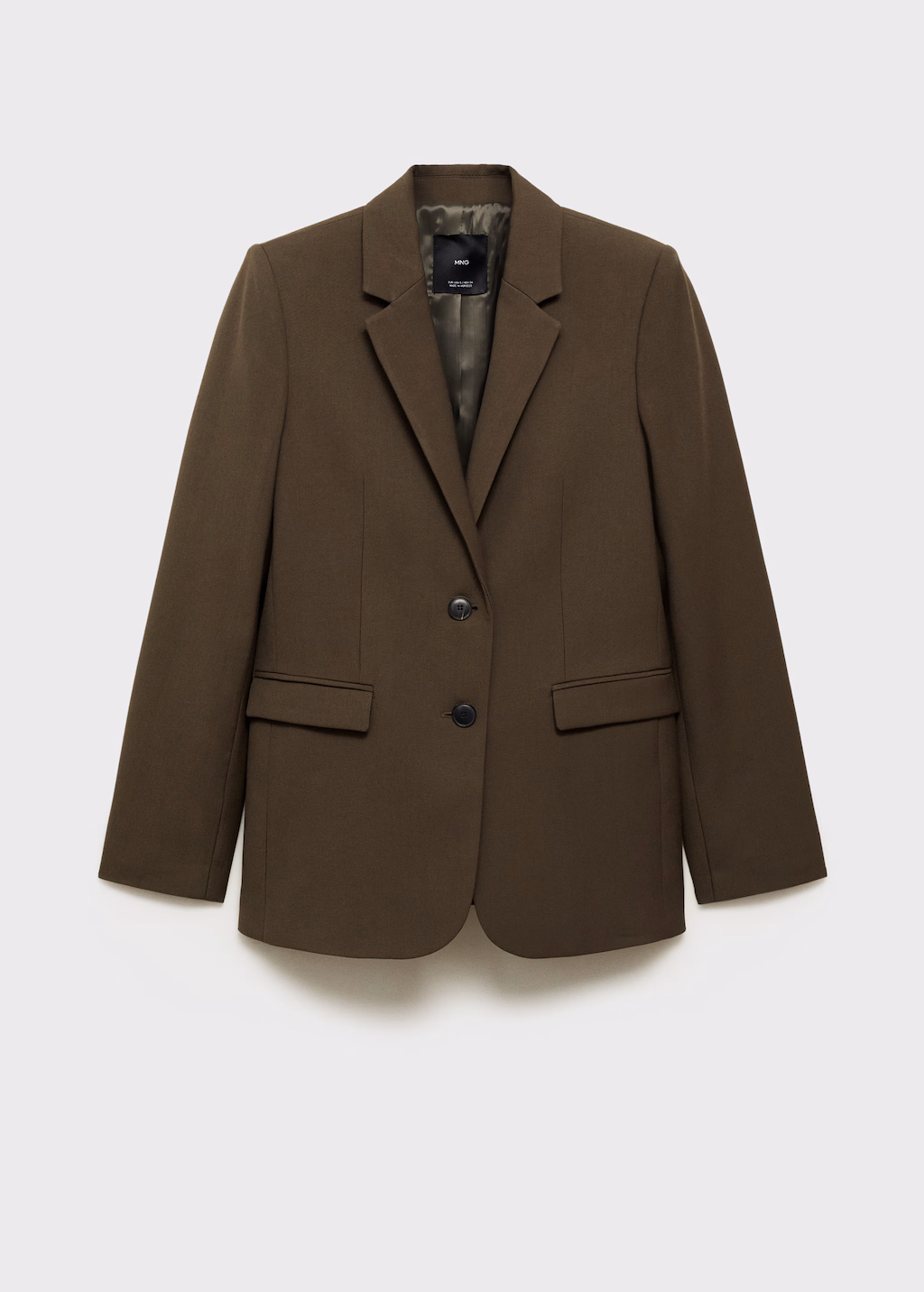 Straight-fit suit jacket - Khaki