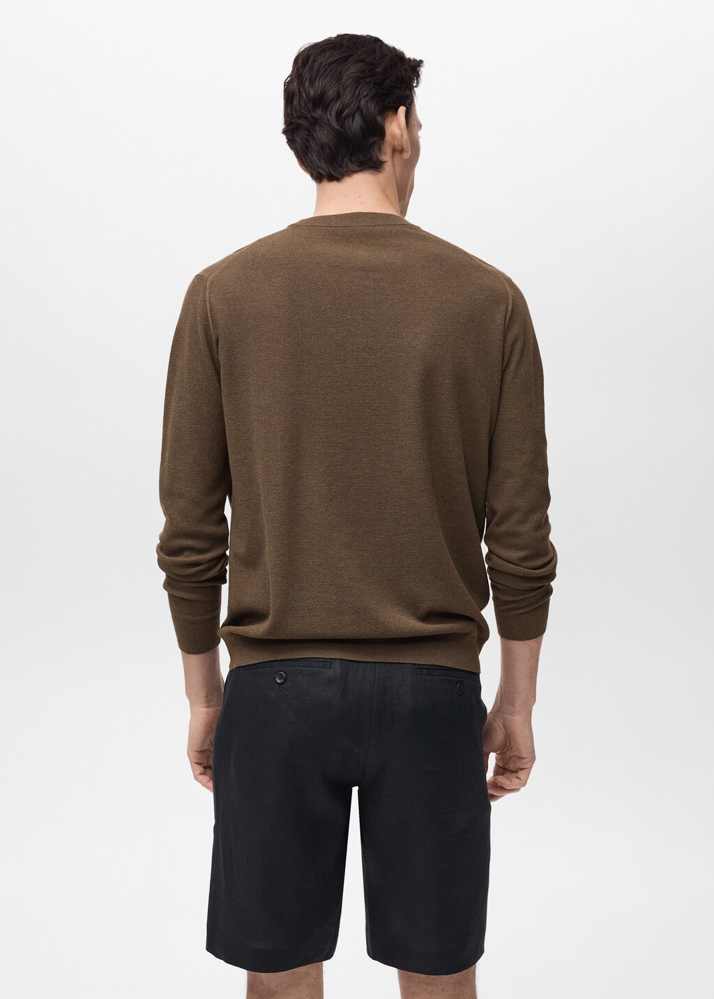 Fine-knit sweater - Beige