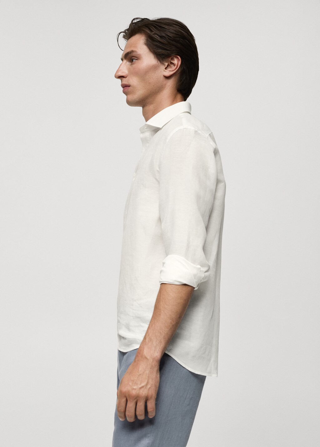Relaxed-fit Tencel™ linen shirt - Off White